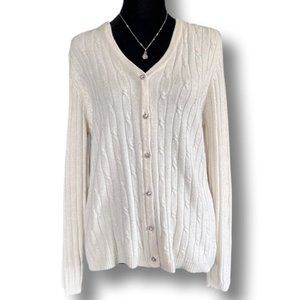 Karen Scott Button-Up Cardigan